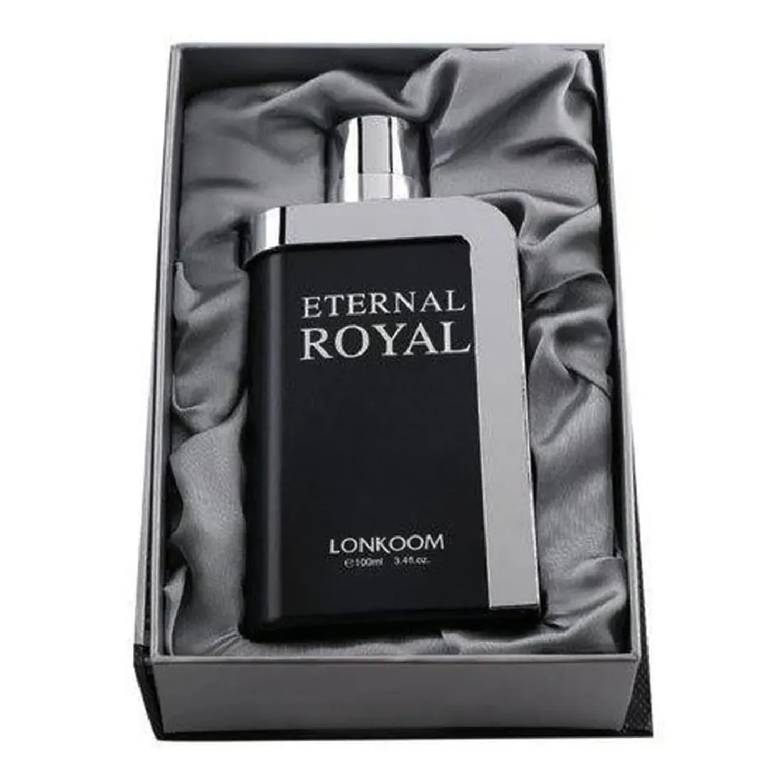 Eternal Royal Perfume for Men 100ml Black Silver Bottle - Image 5