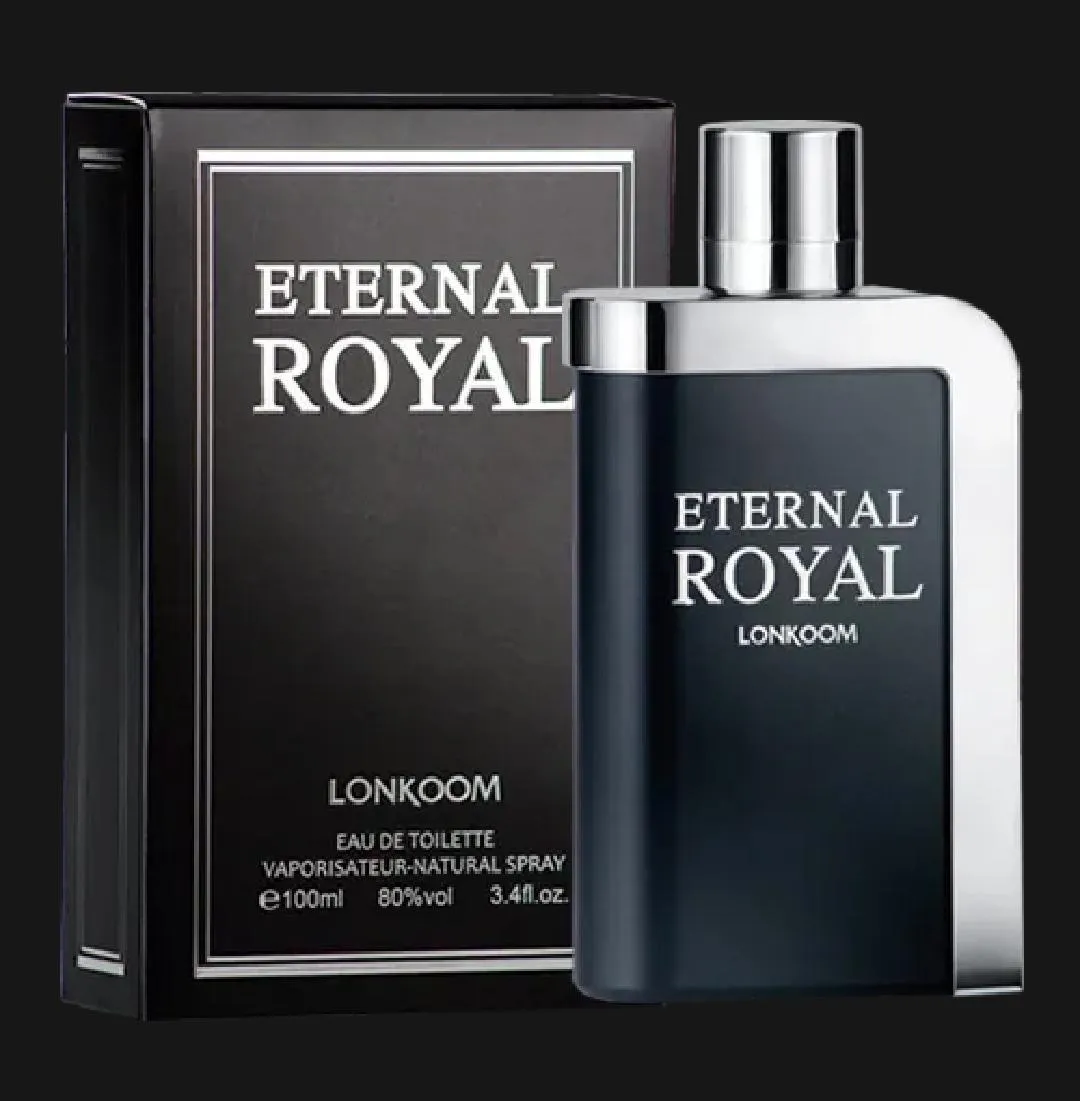 Eternal Royal Perfume for Men 100ml Black Silver Bottle - Image 6