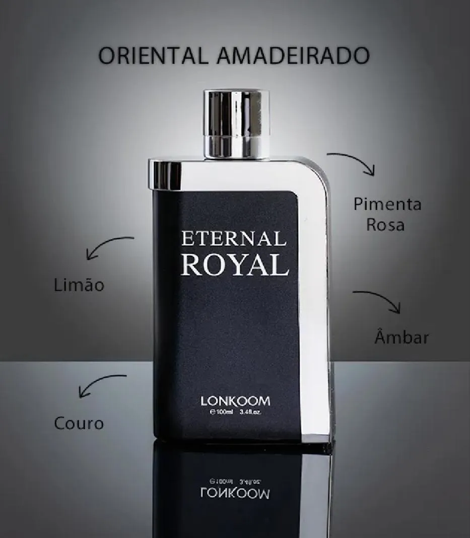 Eternal Royal Perfume for Men 100ml Black Silver Bottle - Image 4