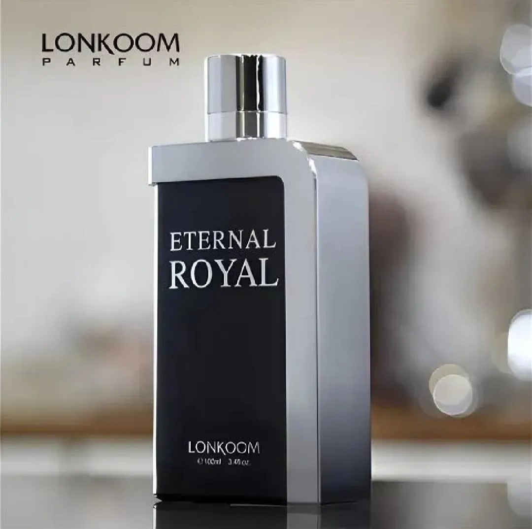 Eternal Royal Perfume for Men 100ml Black Silver Bottle - Image 3