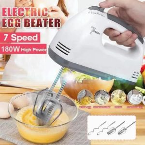 Electric Egg Beater 7 Speed 180W White