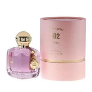 502 Wasim Akram Perfume for Women Pink Glass Bottle