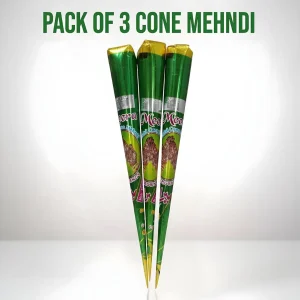 Meera Cone Mehndi Paste Pack of 3 Bridal Henna