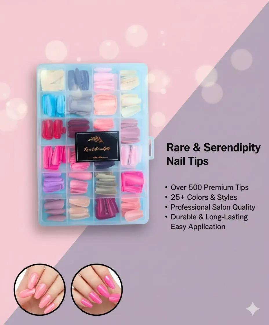 Nail Tips Set 24 Colors Professional Salon Quality - Image 3