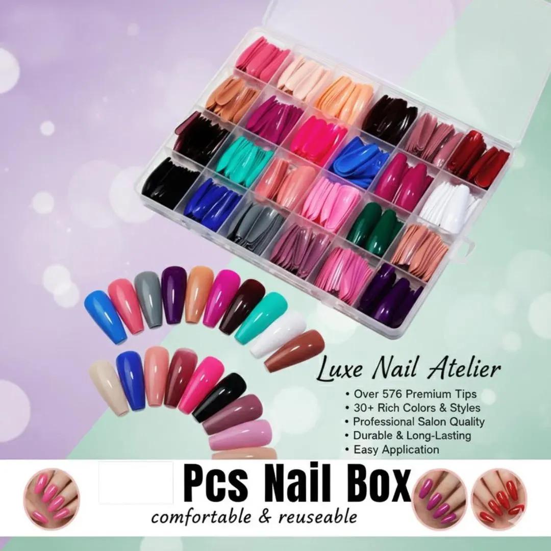 Nail Tips Set 24 Colors Professional Salon Quality - Image 6