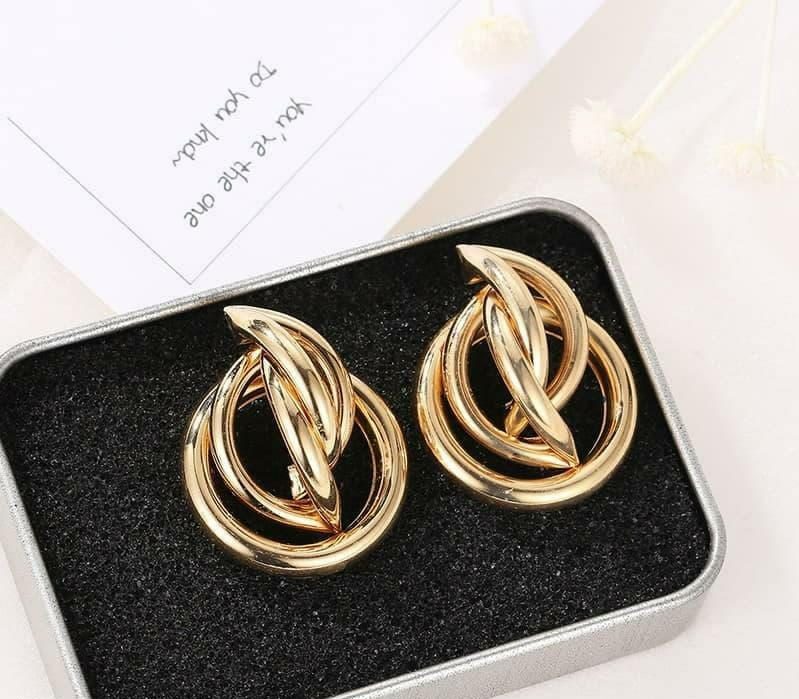 Golden Tangle Earrings for Women, Premium Quality, Durable, New Arrival, Best Price in Pakistan